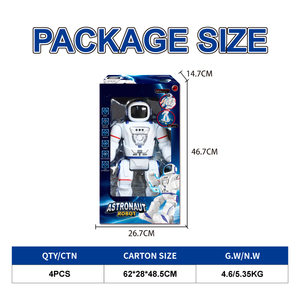भाग्यशाली खिलौने रिमोट कंट्रोल स्मार्ट रोबोट नियंत्रण बुद्धिमान रोबोट खिलौने आरईसी टॉय रोबोट - Product Image 5