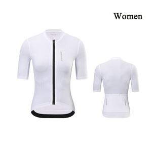 Custom Made UV Resistant Cooling Short Sleeve Full Zip Cycling Top for Women's Mountain & <b>Road</b> Bicycle Riding Sports Training - Product Image 3