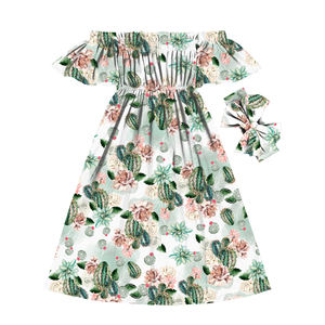 Vestidos Largos para Niñas con Diseños de Frutas, Vestidos de Fiesta para Niñas, Vestido de Playa con Hombros Descubiertos para Adolescentes - Product Image 5