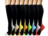 Chaussettes de compression professionnelles pour hommes et femmes, pour infirmières, extensibles, pour le sport, le fitness, chaussettes hautes jusqu'à la cuisse