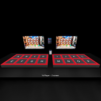 Jeu de trampoline interactif hexagonal InteraGame, jeu multijoueur à détection de mouvement, arcade de saut avec écran HD pour aire de jeux intérieure