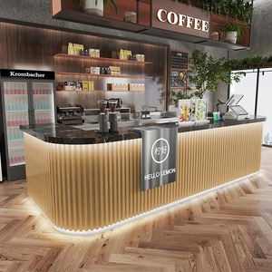 คาเฟ่ร้านชานมโต๊ะรับน้ำเคาน์เตอร์รับร้านอาหารมุมโค้ง - Product Image 4