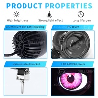 Nouvelles lumières LED RVB dynamiques clignotantes personnalisées « Devil Eyes » pour voiture, SUV, VTT, UTV, étanches IP68, ajustement universel