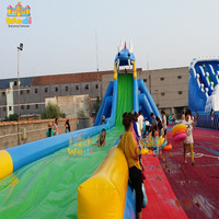 WODI Château gonflable commercial en PVC avec piscine, pour enfants et adultes, en bâche PVC WODI Plato
