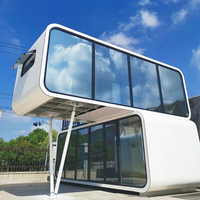 Maison capsule Apple Cabin de 20 pieds à double couche, design moderne, respirante, préfabriquée, modulaire, petite maison pour hôtel, villa, appartement