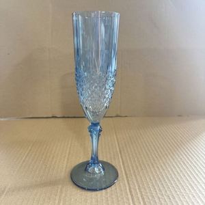 Transparent Crystal <b>Clear</b> Retro <b>Plastic</b> Disposable Wine Goblet Eco-Friendly Reusable Portable 180ml Capacity for Party Supplies - Product Image 5