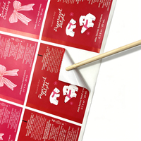 Etiquetas Adhesivas Navideñas Personalizadas con Logotipo, Papel de Arte Impreso en Fábrica, para Regalos y Celebraciones