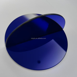 Filtres en verre optique bleu cobalt <span class=keywords><strong>QB29</strong></span> avec transmission de la lumière 50% pour le soudage - Product Image 5
