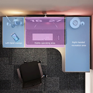 Chất Lượng Cao L Hình Chơi Game Bàn Cho Máy Tính PC Chơi Game Bảng Màu Đen Lớn Chơi Game Máy Tính Bàn - Product Image 5