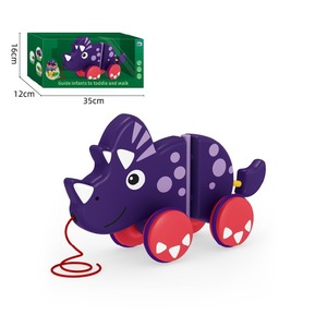 Giocattolo Animale da Tirare a Domicilio: Coccodrillo, Camaleonte, Triceratopo con Corpo Ondeggiante - Regalo Educativo per la Prima Infanzia - Product Image 4