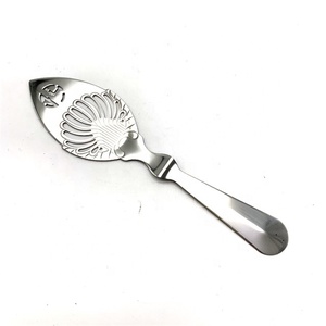 Outil de Bar couleur argent en acier inoxydable spiritueux boisson Cocktail aubépine Martini feuille en forme de glace passoire <span class=keywords><strong>Absinthe</strong></span> <span class=keywords><strong>cuillère</strong></span> - Product Image 2