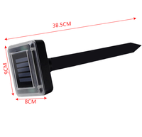 Kanlong Répulsif solaire pour rats Serpent Extérieur Offre Spéciale d'oiseaux Ferme cour Répulsif à ultrasons pour souris pratique