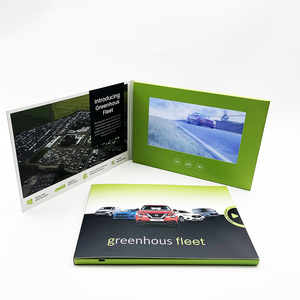 Best Seller Custom Marketing Advertising Digital 7 Inch Lcd Screen Paper Mailer Booklet Greeting Card Book Box Video Brochure - Product Image 1