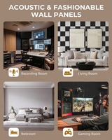 Autocollant mural décoratif DIY en feutre gris écologique, insonorisant, auto-adhésif, motif brique 3D, épaisseur 1 cm, 30x30 cm, professionnel