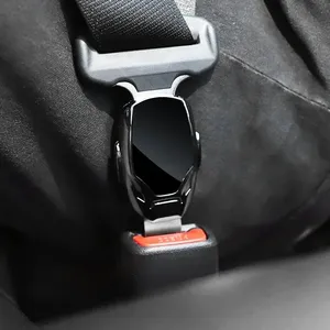 Coussinets <span class=keywords><strong>de</strong></span> <span class=keywords><strong>ceinture</strong></span> <span class=keywords><strong>de</strong></span> <span class=keywords><strong>sécurité</strong></span> <span class=keywords><strong>de</strong></span> voiture avec <span class=keywords><strong>boucle</strong></span> <span class=keywords><strong>de</strong></span> verrouillage en alliage, convertisseur <span class=keywords><strong>de</strong></span> fixation automobile à dégagement rapide, accessoires intérieurs - Product Image 2
