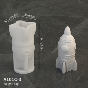 Diy astronauta sentado en la Luna molde de silicona para la decoración del hogar manualidades nueva condición para pastel molde de Chocolate forma del cuerpo - Product Image 6