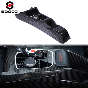 แผงคอนโซลกลางคาร์บอนไฟเบอร์แบบแห้ง รุ่น CS สำหรับเปลี่ยนในรถยนต์ BMW G80 G81 M3 G82 G83 M4 G87 M2 CSL ตกแต่งภายในรถยนต์ - Product Image 1