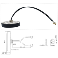 Antenne GSM GPS 3G 4G LTE à montage par vis IP67 avec antenne combinée Wifi-Reserve Polarity