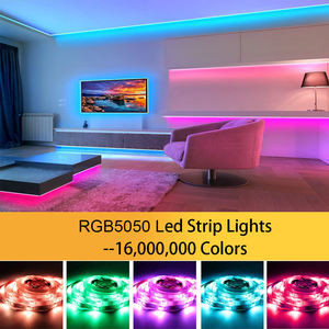 Pita <span class=keywords><strong>Led</strong></span> dekorasi televisi, lampu <span class=keywords><strong>Strip</strong></span> <span class=keywords><strong>Led</strong></span> RGB 5050 musik, pita fleksibel kontrol BT untuk dekorasi pesta kamar, lampu belakang TV - Product Image 3