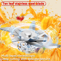 Extracteur de Jus et Mixeur Électrique Portable Mini Sans Fil Rechargeable USB pour Smoothies et Jus de Fruits