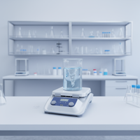 Agitateur magnétique de laboratoire BIOSTELLAR MS10-H500-Pro 30L super grand format avec plaque chauffante en céramique, température maximale de 500°C et fonction de minuterie
