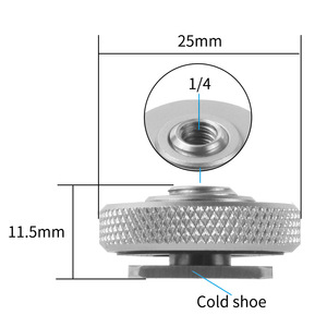 ตัวยึดแบบ Cold Shoe ชั้นเดียว ขนาด 3/8 ถึง 1/4 นิ้ว ทำจากสแตนเลส พร้อมระบบปลดเร็ว สำหรับกล้องแอคชั่น - Product Image 4