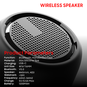 Ile taşınabilir Mini kablosuz hoparlörler su geçirmez Stereo ses 8 saat çalma süresi küçük hoparlör Smartphone için - Product Image 6