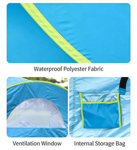 La <span class=keywords><strong>Tenda</strong></span> Pop-up Alpine Breeze Pronta all'Uso per Laghi e Riva di Fiumi con Circolazione Migliorata dell'Aria Fresca - Product Image 5