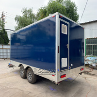 Prix de gros Remorque de toilette mobile portable de luxe pour salle de bain et toilettes