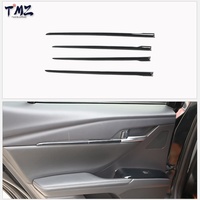 PC Piano Black Carbon Fiber Interior Trim Full Set Dekorasi Modifikasi Aksesoris Penutup Untuk Toyota Camry Generasi ke-9 2025-2026 LHD