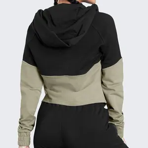 Übergroße Plain Full Zip Custom Hoodies für Damen