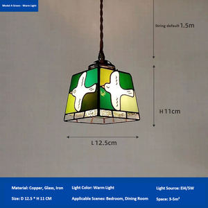 Lámpara Colgante Vintage de Esmalte Esmaltado para Interiores, Lámpara de Techo Creativa con Diseño de Paloma de la Paz para Dormitorio, Lámpara Decorativa de Techo Mediana para Interiores - Product Image 2