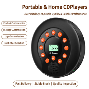Reproductor de CD Portátil Personalizado de Fábrica, Repetición A-B, Velocidad Variable, Altavoz Integrado, Recargable por USB, para Auto, Hogar y Estudio - Product Image 3