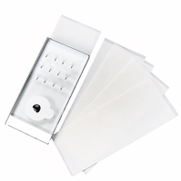 5 feuilles/250 pièces ventilateurs de cils stockage papier carte Double face ruban adhésif cils préfabriqué support de ventilateur cils outil et accessoires