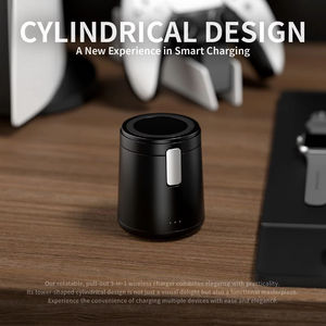 Venta caliente 15W soporte de carga rápida cargador inalámbrico magnético para <span class=keywords><strong>Anker</strong></span> 15W Metal plegable magnético inalámbrico carga rápida - Product Image 4