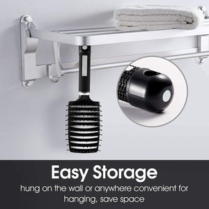 Hitzebeständige Professionelle Gebogene Styling-Haarbürste mit Nylonborsten für Trockenes, Lockiges und Glattes Haar, Entwirrend und Wasserdicht - Product Image 4