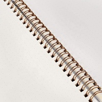 Carnet de notes de bureau en spirale en carton rigide noir, gris, marron, bleu
