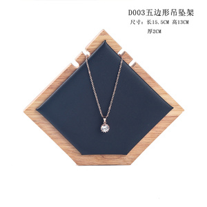 Expositor Vertical de Madera Maciza para Collares, Soporte Premium para Exhibición de Joyería para Tiendas de Joyería, Venta al por Mayor, Alta Calidad - Product Image 1