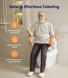 Siège <span class=keywords><strong>de</strong></span> toilette motorisé avec accoudoirs, télécommande, <span class=keywords><strong>hauteur</strong></span> réglable, aide à la sécurité pour les personnes âgées et les personnes handicapées - Product Image 4