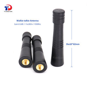 <span class=keywords><strong>Antena</strong></span> <span class=keywords><strong>externa</strong></span> Omni Walkie Talkie de goma de alta ganancia 4.5dBi SMA-macho 800Mhz - Product Image 2