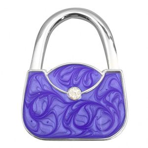 Expédition rapide, crochet pliable en métal pour sac à main, support de sac portable, crochet de suspension pour bord de table, organisateur, RTS en gros - Product Image 3