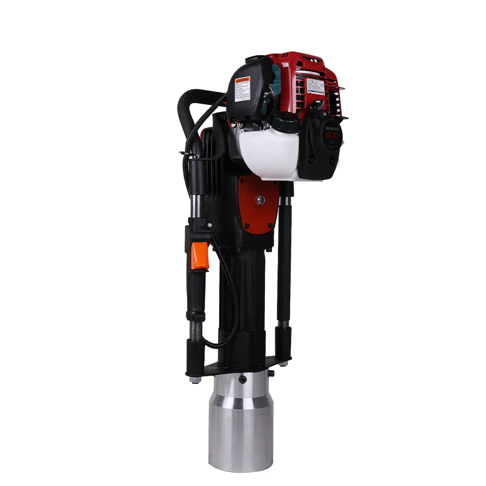 Fence post driver gasoline pilling machine DPD-120 with 4 stroke Honda engine for max post diameter 120mm