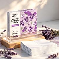 Feuilles de lessive KELEE personnalisables avec logo, parfumées, en vrac, pour la maison, à base de plantes, écologiques, hypoallergéniques