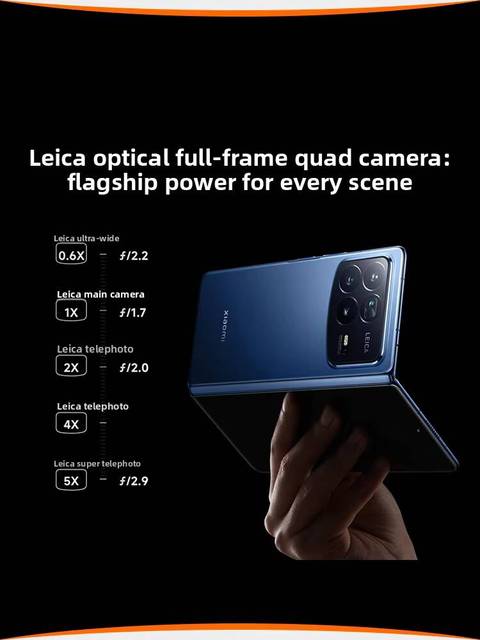 New Arrival for MIX Fold 4 5G Mobile Phone Deca Core CPU 6.5" Screen Genuine Leica Quad Camera AI Folding Smartphone English