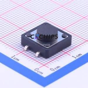 K2-1103SP-D4SW-04 Tactile Switch SMD-4P,12x12mm Switch Single Pole Single Throw Round Button 2.5N Vertical Mount - Product Image 1