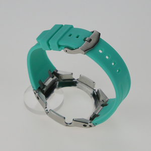 Boîtier de montre en acier inoxydable 316L avec bande en caoutchouc de silicone souple de qualité supérieure Kit de couverture adapté à la Modification de luxe GA2100 - Product Image 3