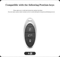 Étui de protection en cuir et alliage de zinc pour clé de voiture Bestune B70 B70S T55 T77 T99 M9 T33 E01, coque de clé télécommande, accessoires pour clés