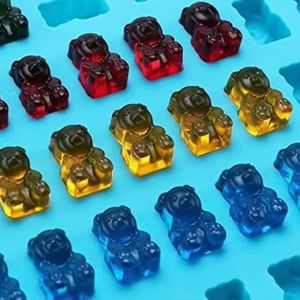 Moule en silicone alimentaire réutilisable pour bonbons gélifiés, glaçons et chocolat, motif ours, 53 cavités, pour usage domestique et DIY - Product Image 3