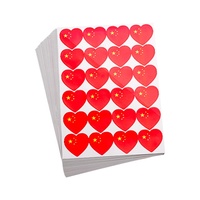 Vinilo Adhesivo Impermeable Premium con Diseño de Bandera de Corazón para Automóviles, Laptops y Decoración DIY
