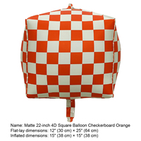 Vente en gros de ballons carrés 4D de 22 pouces pour la décoration de fêtes d'anniversaire, de baby shower, avec impression de logo personnalisée, Balso